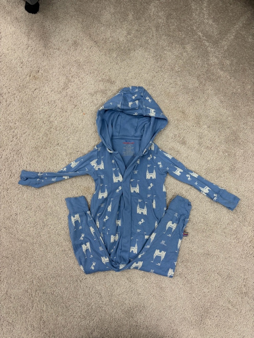 Magnetic Me hooded footless onesie
